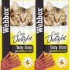 72 X Webbox Cats Delight Tasty Sticks Chicken & Liver -Purry Food Sales Store 13906
