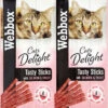 72 X Webbox Cat Sticks Salmon & Trout Sticks 2 72 X Webbox Cat Sticks Salmon & Trout Sticks -Purry Food Sales Store 14107