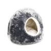 Great&Small Snuggle & Snooze Cat Igloo Grey & White -Purry Food Sales Store 211672