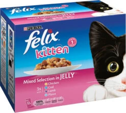 Felix Pouch Kitten Fish & Meat Selection In Jelly