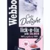 85 X Webbox Cats Delight Lick-e-lix Cat Treats Salmon 15g -Purry Food Sales Store 33447