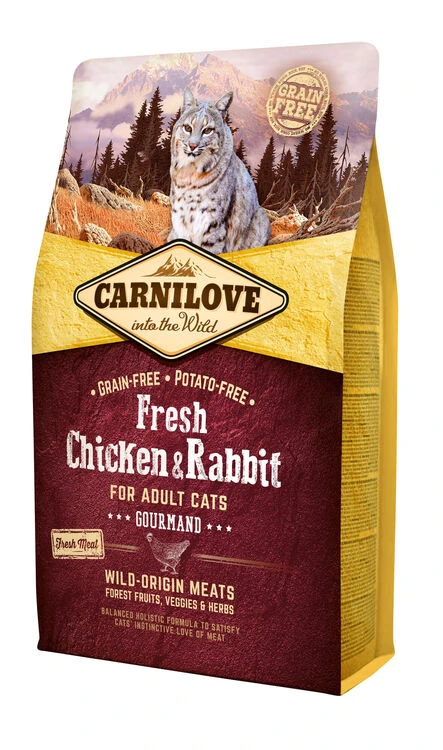 Carnilove Fresh Chicken & Rabbit Adult Cat Food 4 Carnilove Fresh Chicken & Rabbit Adult Cat Food - Image 2