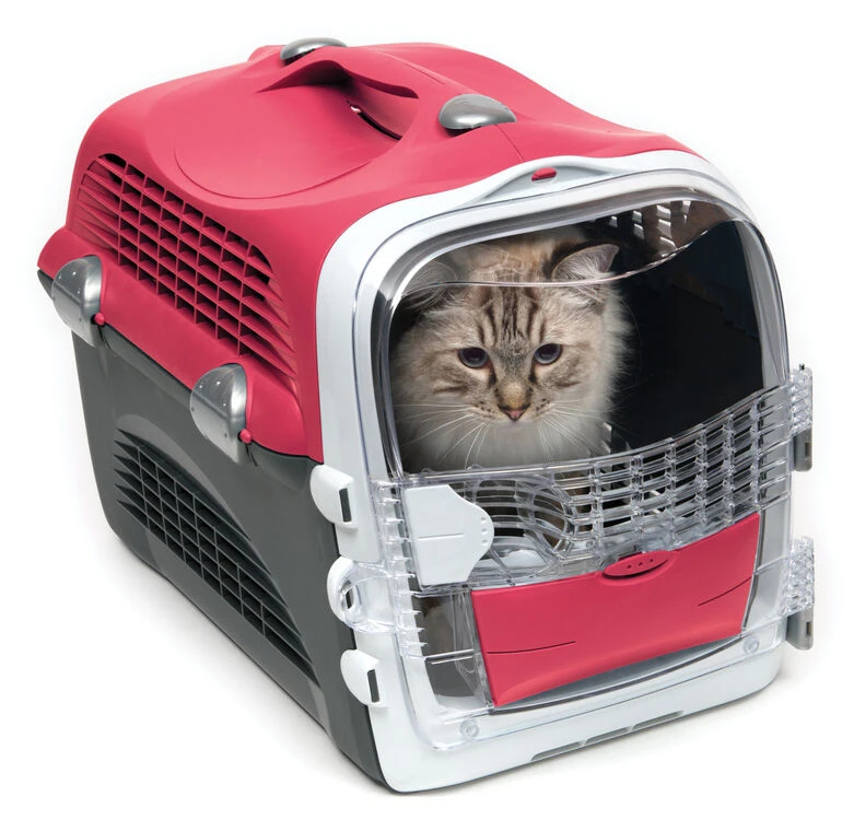 Catit Cabrio Cat Carrier In Cherry Red 3 Catit Cabrio Cat Carrier In Cherry Red