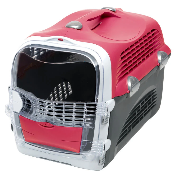 Catit Cabrio Cat Carrier In Cherry Red 4 Catit Cabrio Cat Carrier In Cherry Red - Image 2