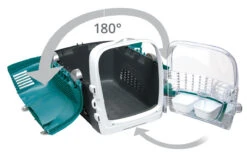 Catit Cabrio Carrier Turquoise -Purry Food Sales Store 41371 cabrio turquoise features