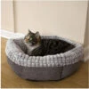 Rosewood 40 Winks Tweed And Plush Cat Bed -Purry Food Sales Store 42723