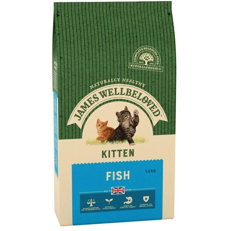 James Wellbeloved Fish Hypoallergenic Dry Kitten Food 3 James Wellbeloved Fish Hypoallergenic Dry Kitten Food