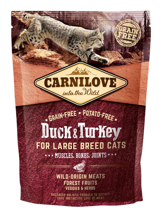 Carnilove Duck & Turkey Large Breed Cat Food 4 Carnilove Duck & Turkey Large Breed Cat Food - Image 2