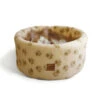 Danish Design Paw Print Cream Cat Cosy Bed