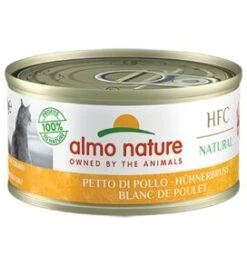 24 X Almo Nature HFC Natural Chicken Breast Adult Cat Food 70g