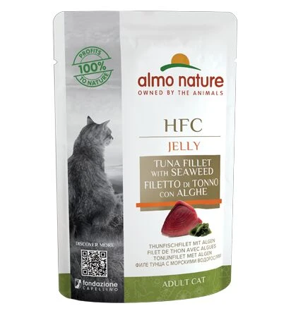 24 X Almo Nature HFC Jelly Tuna Fillet With Seaweed Cat Food 55g 3 24 X Almo Nature HFC Jelly Tuna Fillet With Seaweed Cat Food 55g