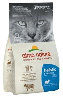 Almo Nature Holistic Beef & Rice Sterilised Cat Food - 2kg
