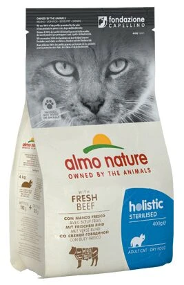 Almo Nature Holistic Beef & Rice Sterilised Cat Food - 2kg 3 Almo Nature Holistic Beef & Rice Sterilised Cat Food - 2kg