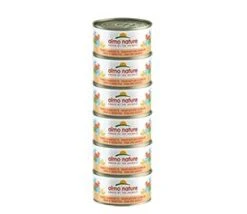 18 X Almo Nature Megapack Tuna And Shrimps Cat Food 6 X 70g