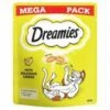 6 X Dreamies Cat Treats With Cheese Mega Pack 200g
