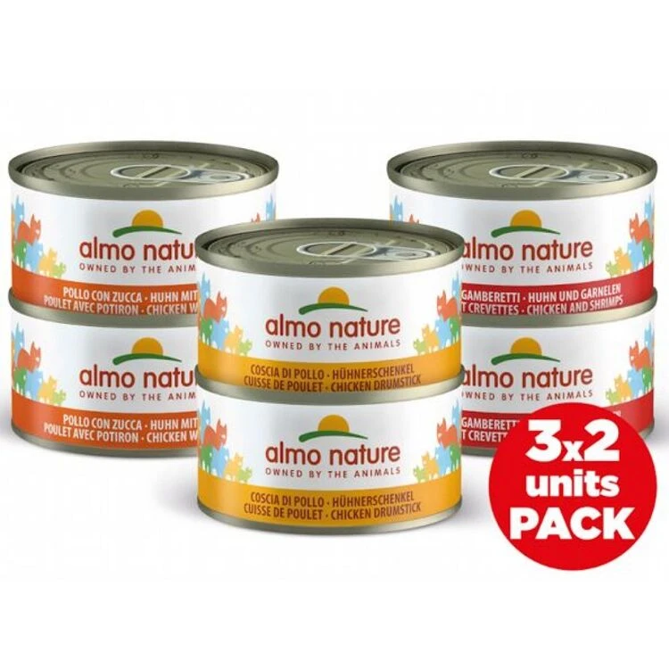 18 X Almo Nature Multipack Assorted Chicken 6 X 70g 3 18 X Almo Nature Multipack Assorted Chicken 6 X 70g