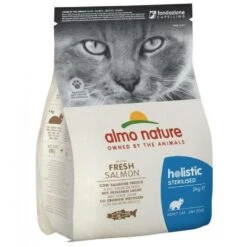 3 X 2kg Almo Nature Holistic Sterilised With Fresh Salmon Cat Food