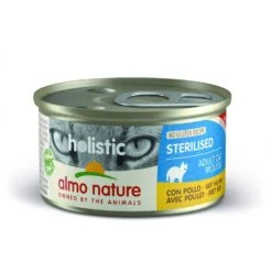 24 X 85g Almo Nature Holistic Sterilised With Chicken Cat Food