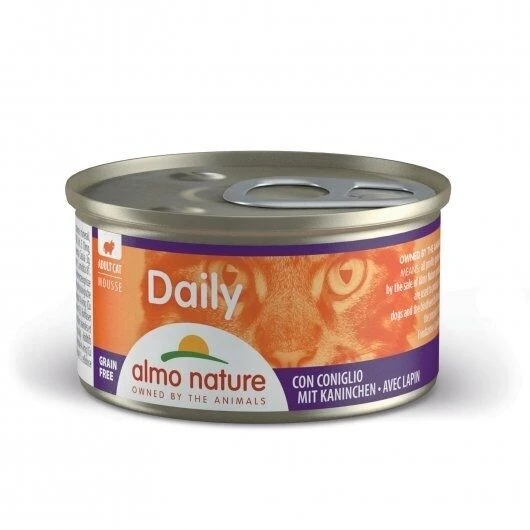 24 X Almo Nature Daily Menu Mousse Cat Food With Rabbit 85g 3 24 X Almo Nature Daily Menu Mousse Cat Food With Rabbit 85g