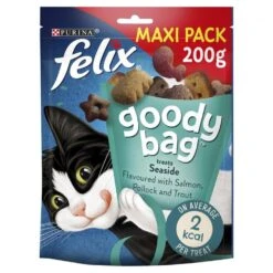 5 X Felix Goody Bag Cat Treats Seaside Mix 200g