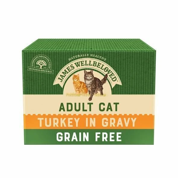 James Wellbeloved Grain Free Turkey Adult Wet Cat Food - 12 X 85g 3 James Wellbeloved Grain Free Turkey Adult Wet Cat Food - 12 X 85g