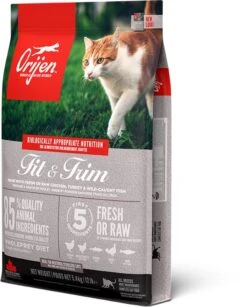 Orijen Fit & Trim Dry Cat Food -Purry Food Sales Store ns canada emea apac orijen fit 26 trim cat front left 5.4kg