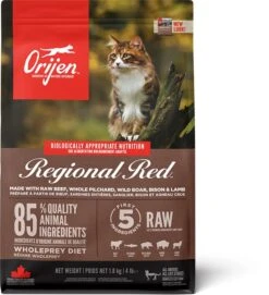 Orijen Regional Red Dry Cat & Kitten Food -Purry Food Sales Store ns canada emea apac orijen regional red cat front 1.8kg