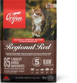 Orijen Regional Red Dry Cat & Kitten Food -Purry Food Sales Store ns canada emea apac orijen regional red cat front 5.4kg
