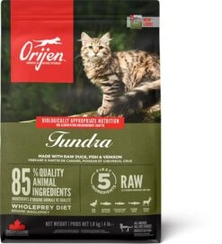 Orijen Tundra Dry Cat Food 10 Orijen Tundra Dry Cat Food -Purry Food Sales Store ns canada emea apac orijen tundra cat front 1.8kg