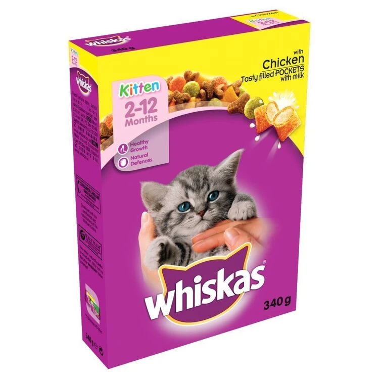 Whiskas Kitten Chicken Complete Dry Food 3 Whiskas Kitten Chicken Complete Dry Food